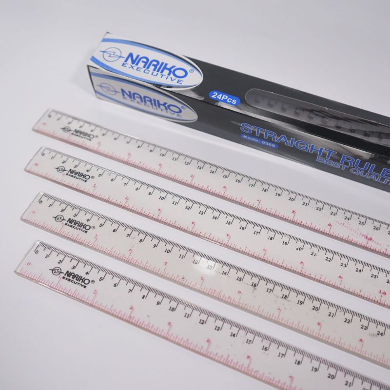

Penggaris Nariko 30 Cm / Rol nariko 30cm / Bening