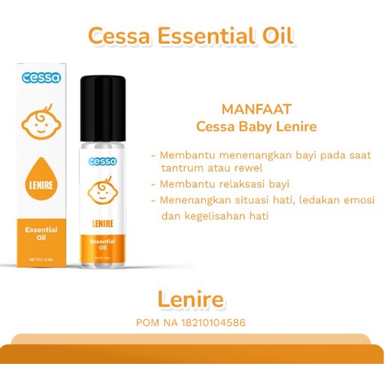 Cessa Essential Oil - Lenire | Menenangkan Bayi Rewel / Nangis Terus