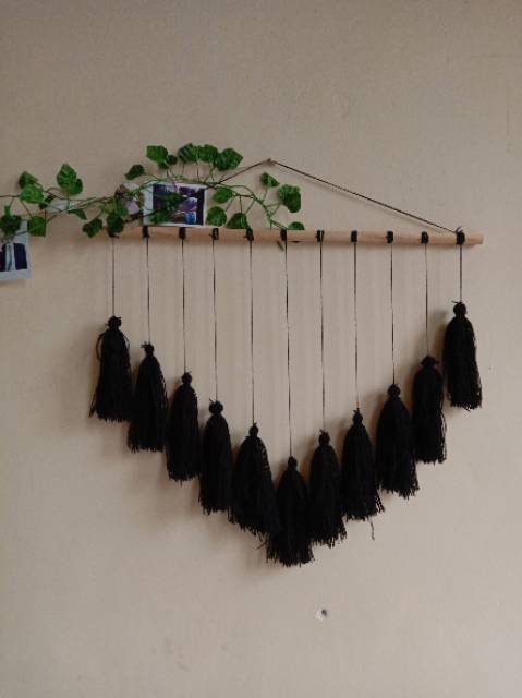 READY STOK) macrame hiasan dinding tassel / macrame wall hanging/ DEKORASI RUMAH