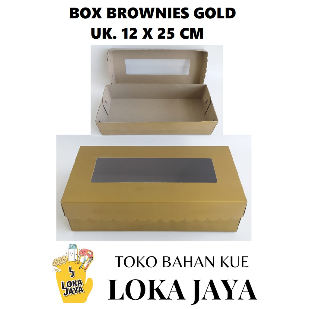 

BOX BROWNIES GOLD 20 x 10 x 7 CM