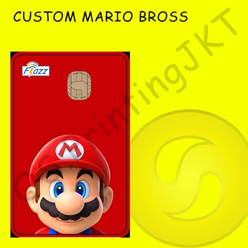 CUSTOM KARTU FLAZZ BCA GENERASI 2 ATAU EMONEY/SALDO 0 - MARIO