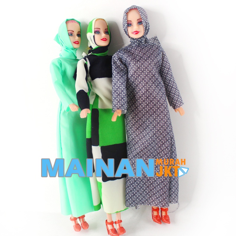 MAINANKEI MAINAN ANAK MURAH BONEKA ISLAMIC HIJAB MT7801 BONEKA MUSLIMAH CANTIK