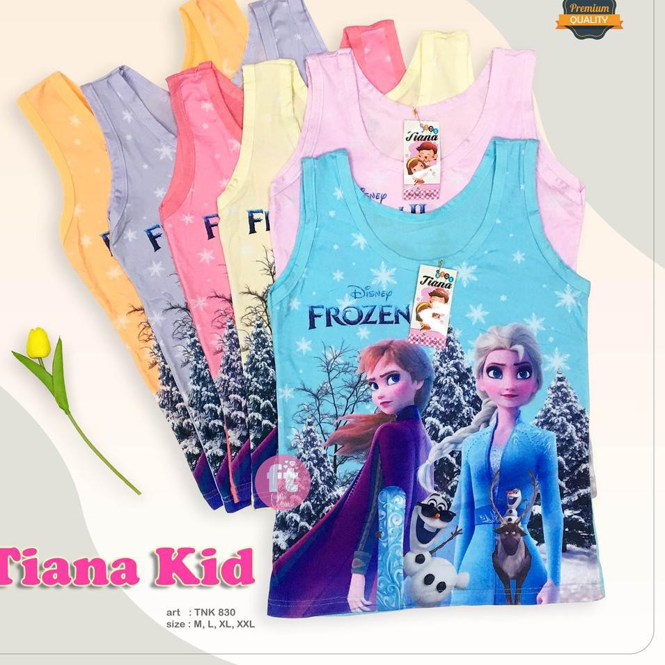 Tanktop Anak KARAKTER / Atasan Anak / Singlet Anak Karakter FROZEN Murah