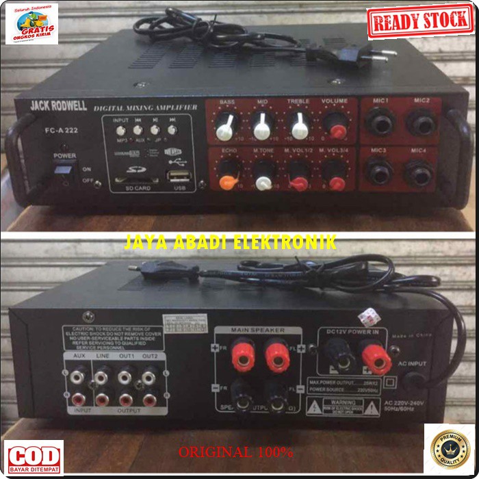 G23 ORIGINAL power ampli bluetooth amplifier bluetoot digital karaoke mixer audio remot remote profesional pro ac dc remot remote digital player echo mixing bluetoot bluetot blutut USB MP3 sound system profesional pro aux dj vocal vokal channel chanel G23