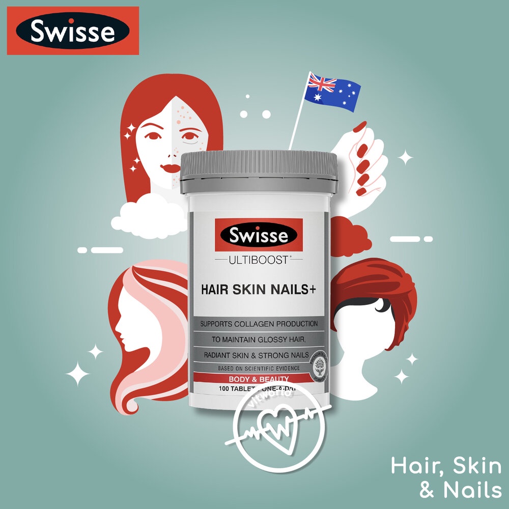 Swisse Ultiboost Hair Skin Nails+ Nails isi 100