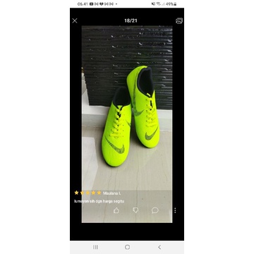 Anna Shoes Sepatu bola Pria/sepatu bola termurah M Ijo stabilo