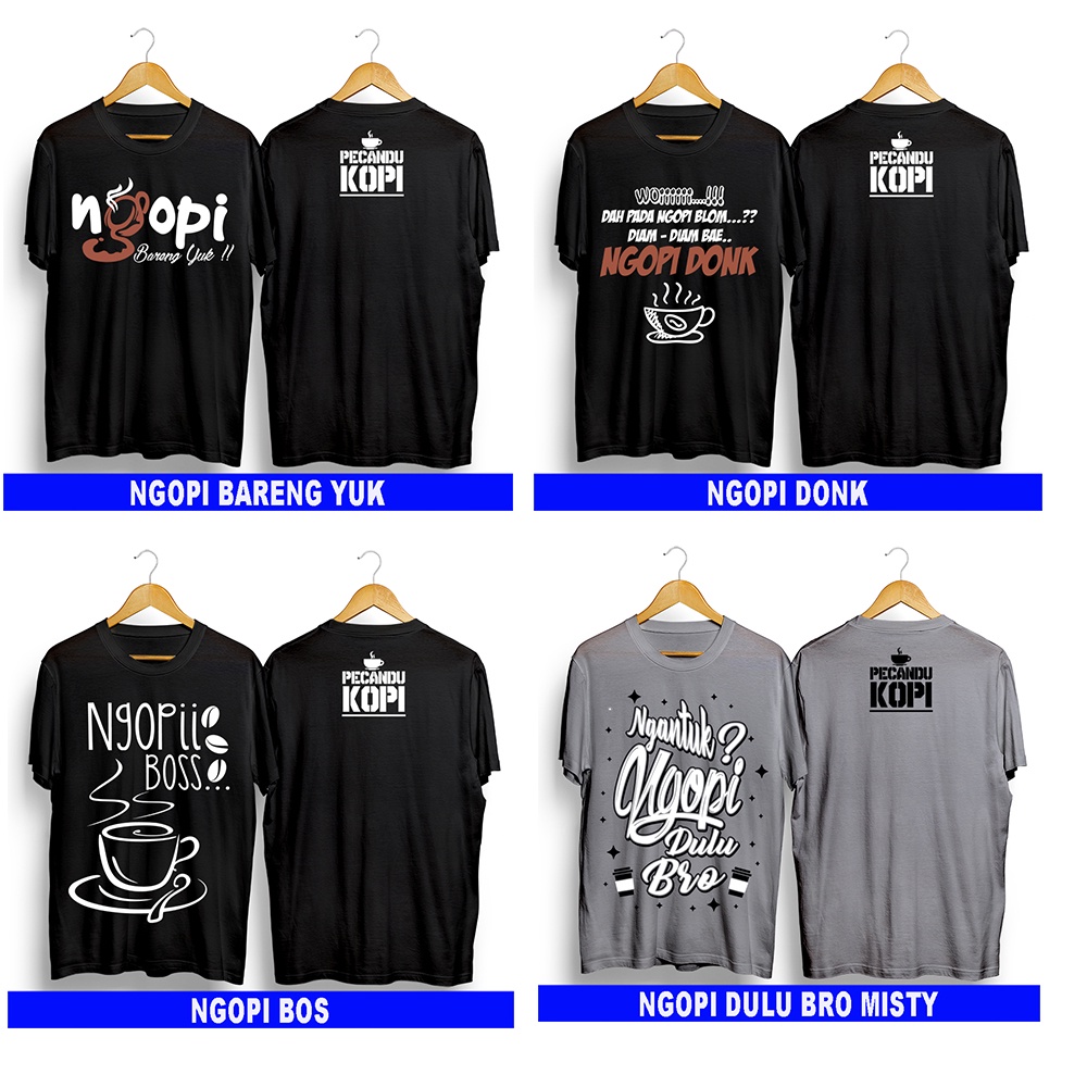 KAOS PRIA KAOS COFFE ORIGINAL DISTRO BAHAN FULL COTTON 30S BUKAN SPANDEX UNISEX KAOS FULL KAOS COWOK KOPI Kopi Fun Corner Ngopi Inspirasi