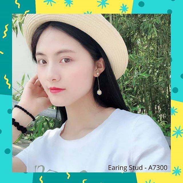 Anting bunga matahari kecil - earing simple fashion korea - A7300