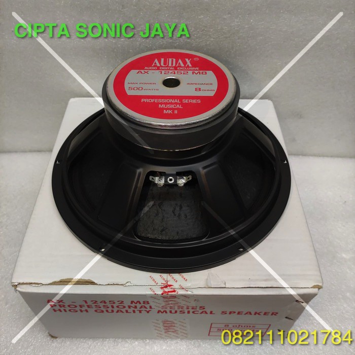 speaker audax AX12452 full range 12 inch AX 12452 M8