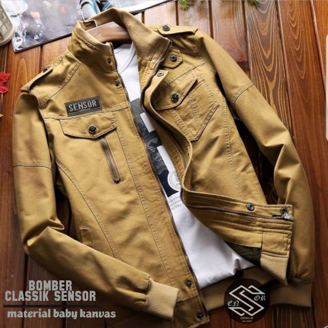 Jaket bomber pria classic style premium