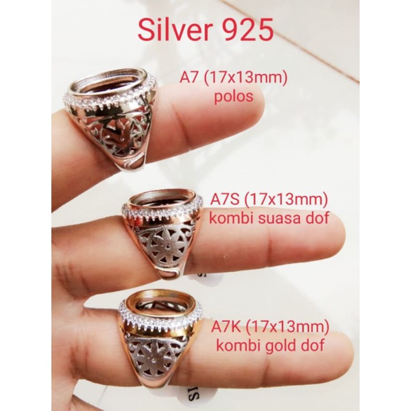 Ring Cincin Emban Perak Hongkong / Silver 925 / Model A7