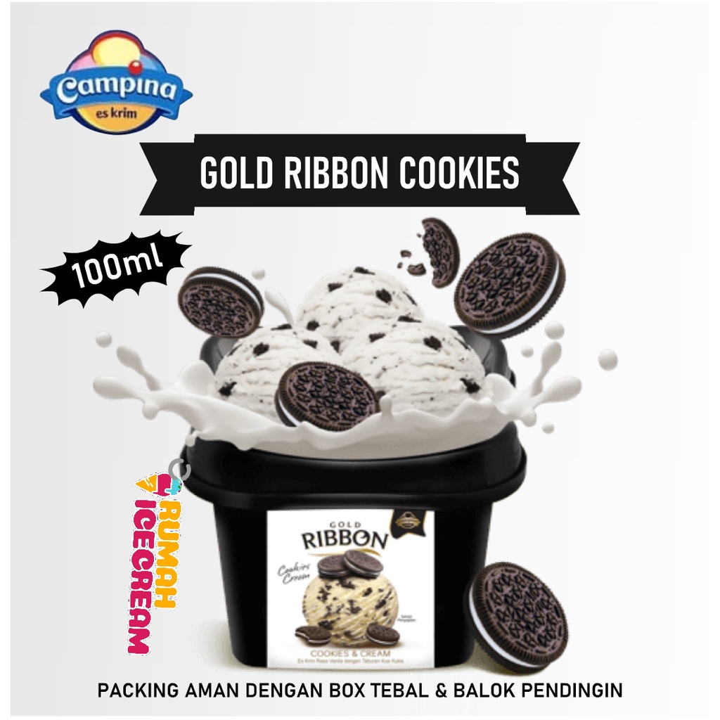 Es Krim Gold Ribbon Cookies Campina
