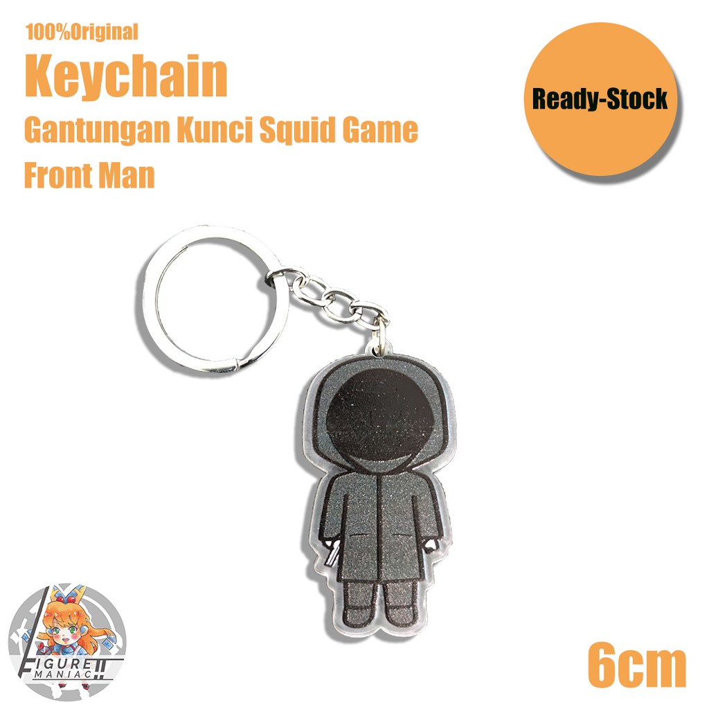 Gantungan Kunci Figure Squid Game Film Korea Murah Ready Stock Seri 3 Robot Girl Front Man Soldier