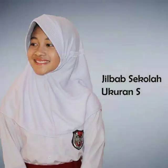 JILBAB SEKOLAH SD /MI Jilbab Instan Serut Atas