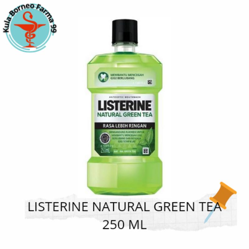 Listerine Natural Green Tea Antiseptic Mouthwash/ Obat Kumur 250 ml