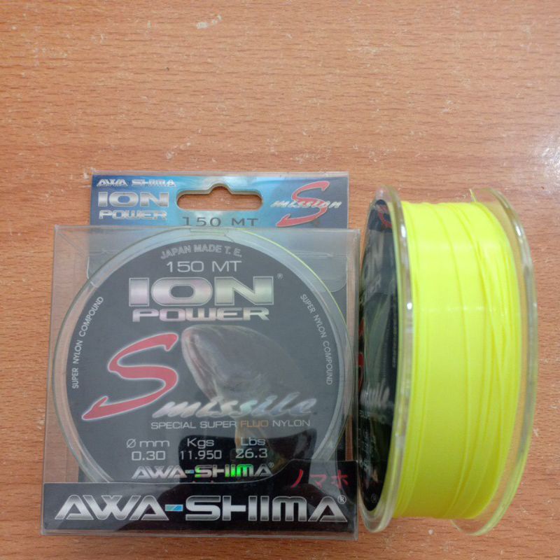 Senar ion power smissile awashima 150mt wrn yellow fluo