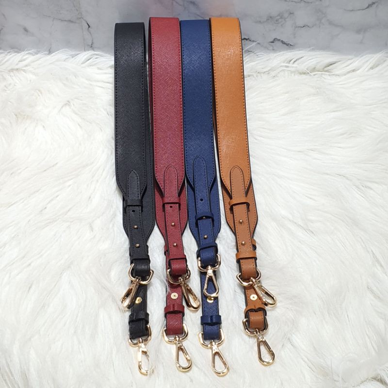 Acacia Leather saffiano adjustable bag strap / tali tas panjang