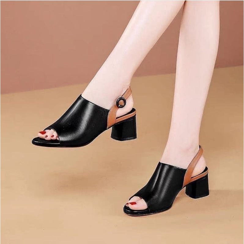 sandal wanita  /zara shoes /Wedges /SANDAL HIGH HEELS HAK TAHU 5CM MOTIF  PUMP sepatu sandal wanita