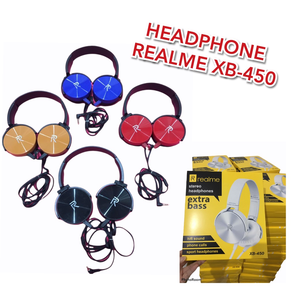 headset bando 450 realme New Headphone/Bando REALME XB450,Earphone Bando Extra basS