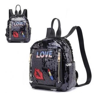 GT 1294 RISCE TAS RANSEL SEQUIN IMPORT WANITA CEWEK PEREMPUAN JAKARTA BATAM LOVE REMAJA