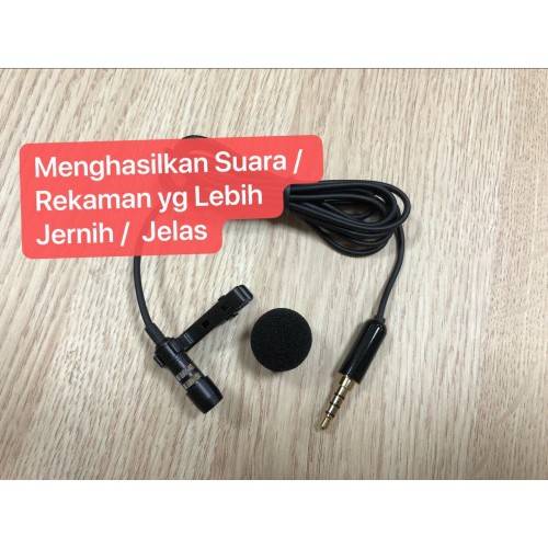 MIC-009 Mic Live Streaming / Meeting / Presentasi / Lavalier Mic Clip Microphone Kondensor