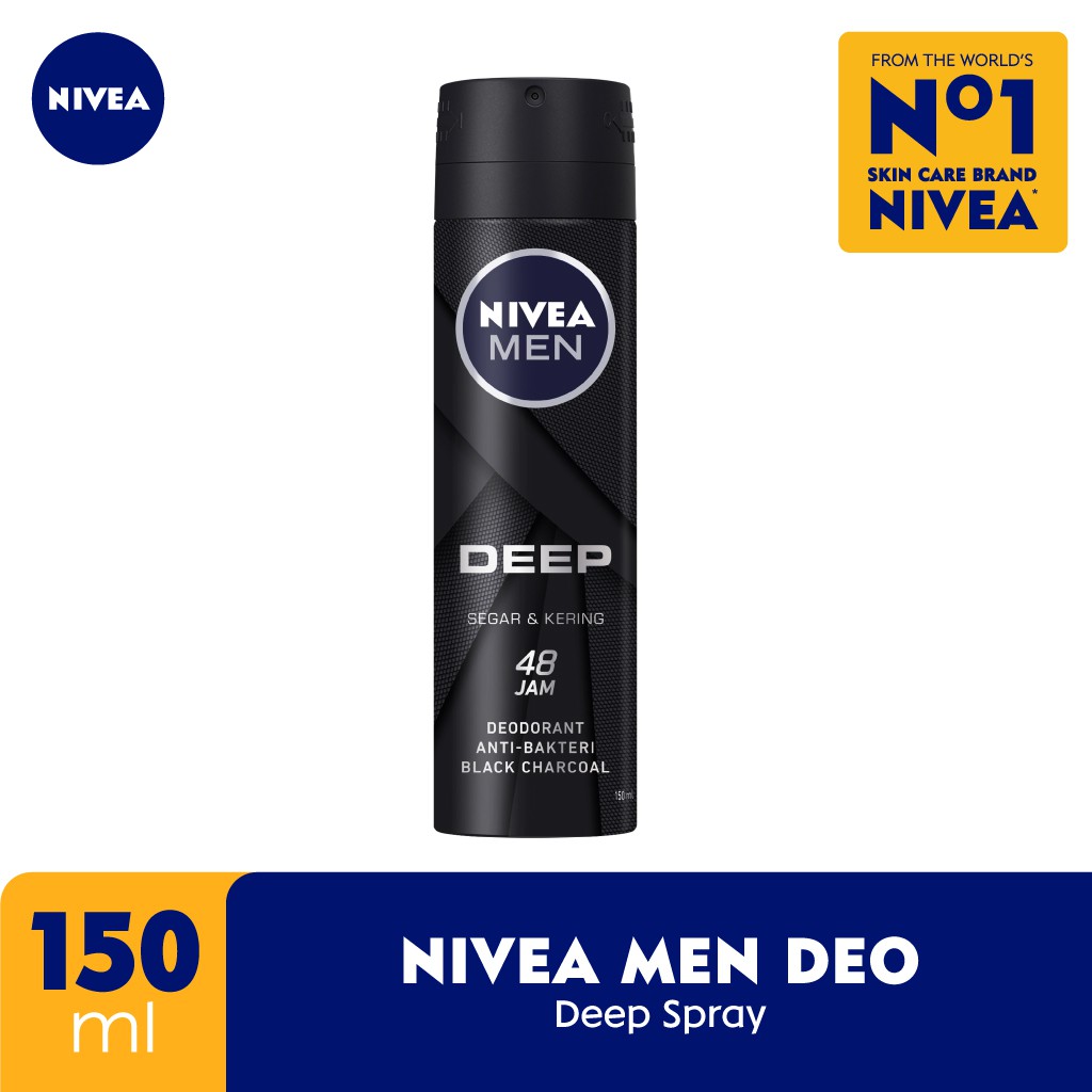 Promo Harga Nivea Men Deo Spray Deep 150 ml - Shopee