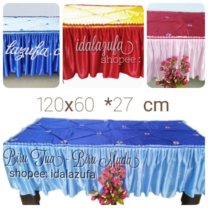 Taplak meja 120x60 Rumbai 27cm Shopee Indonesia Taplak meja 120x60 Rumbai 27cm Shopee Indonesia