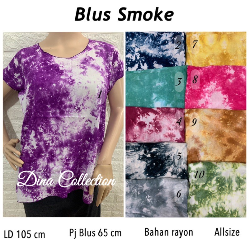 Blus Smoke #AtasanTiedye