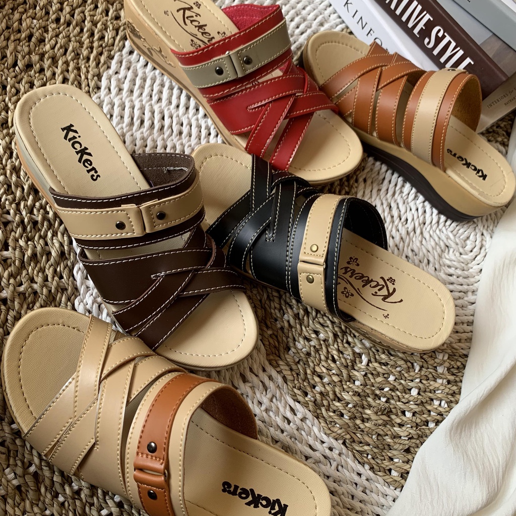 (TANPA KARDUS) sandal wedges slop SLP.04 4 SENDAL cewek terlaris wanita kece trandy termurah perempuan terlaris SANDAL WEDGES WANITA 5cm SELOP TERBARU KEKINIAN SENDAL PEREMPUAN IBU PESTA KONDANGAN TINGGI