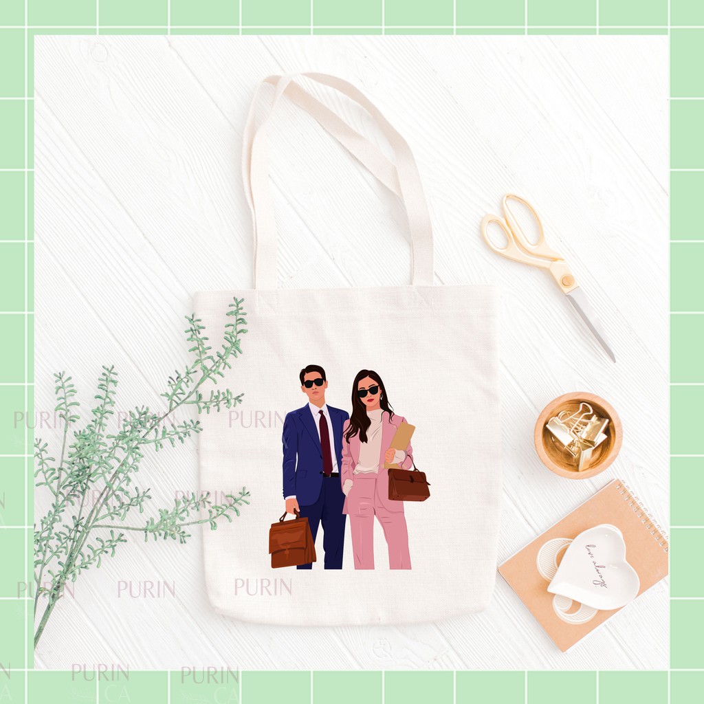 Tote bag Kanvas Gambar Korean Drama Vincenzo