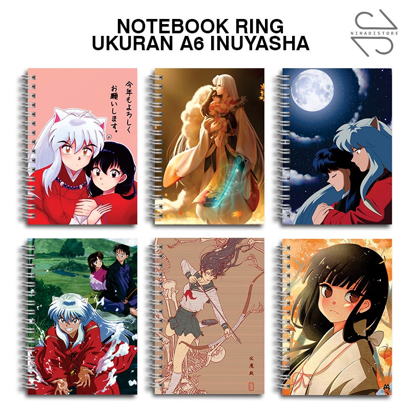 

Buku Tulis Catatan buku notebook buku diary Notebook Ring Spiral A6 60 Lembar koleksi gambar anime inuyasha part 1