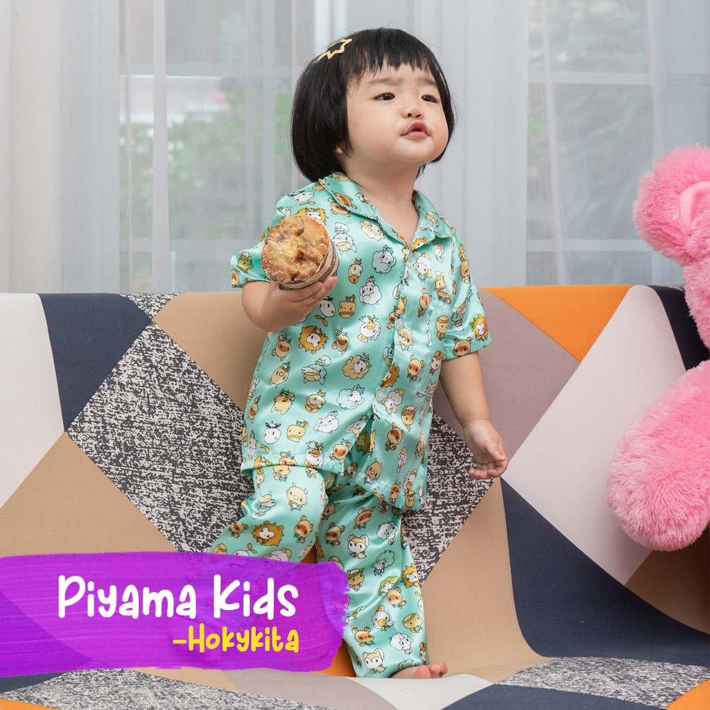 PIYAMA ANAK KIDS Satin Hokykita