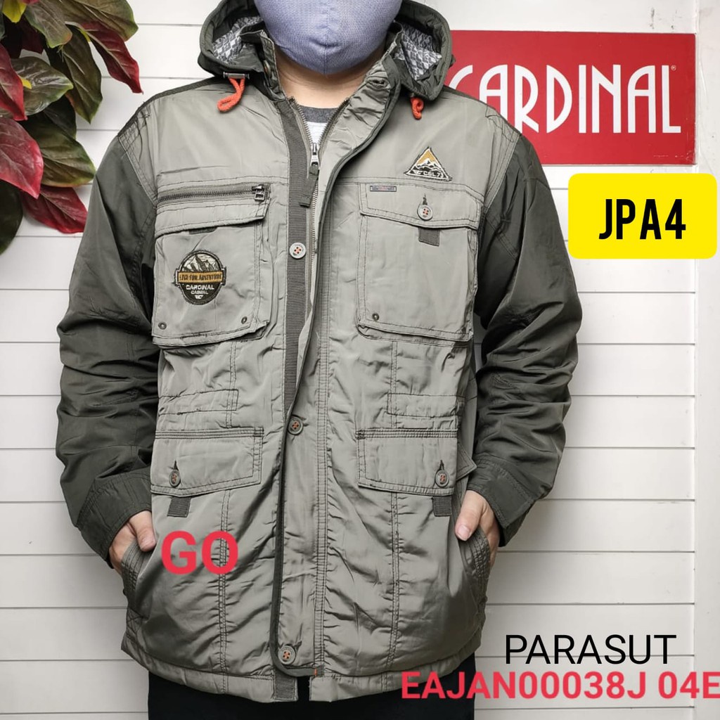 gof XL-2XL JPA CARDINAL JAKET PARASUT Cowok Casual Jaket Pria Keren Jaket Kekinian