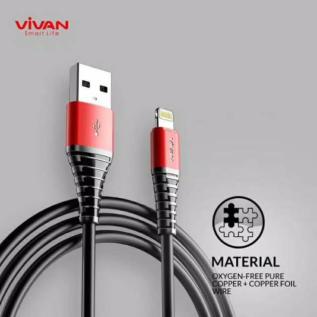 Vivan SL100 Fast Charging Lightning Data Cable