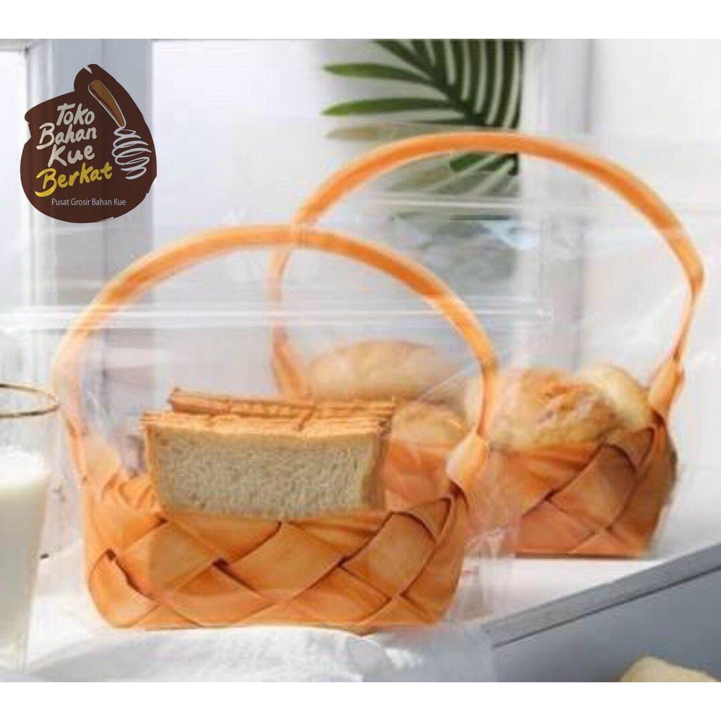 Plastik Roti Motif Keranjang isi 5 Pcs