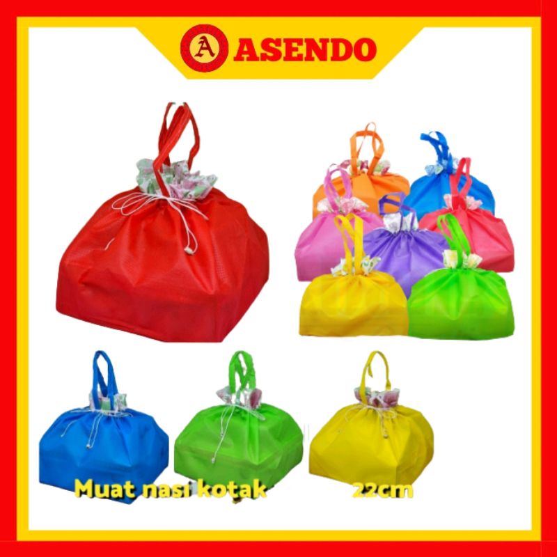 

Tas Kain Serut Royal 22x22 / Tas Kotak Makanan / Goodie Bag Hajatan / Goodie Bag Syukuran || ASENDO