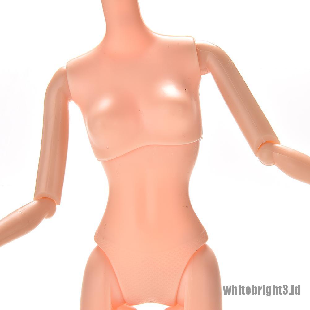 (white3) 1pc Mainan Boneka Barbie Nude Naked 12 Sendi Dapat Digerakkan 25cm / 10.23 &quot;