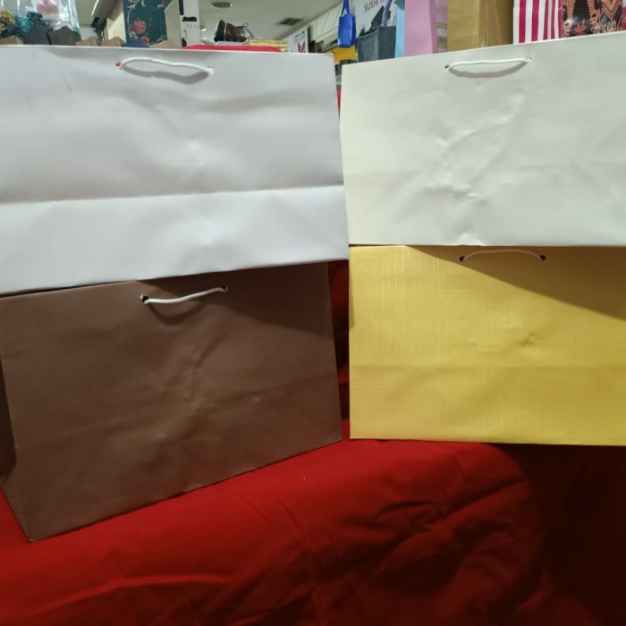 

✨ BISA COD ✨ paper bag bronis panjang 30 isi 12 pcs