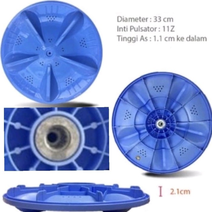 Pulsator Mesin Cuci Bisa Untuk Sanken Aw S807 Qw S890 D 33Cm Gigi 11 Star