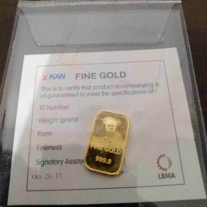 4 Gr Gram Logam Mulia Logam Mulia Antam Lm Emas Antam Lama Indonesia