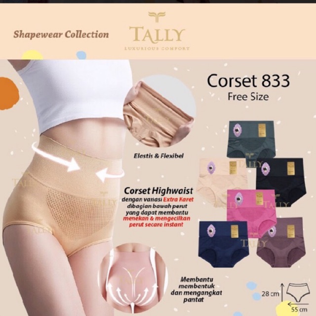 Termurah Semi korset celana dalam TALLY 833