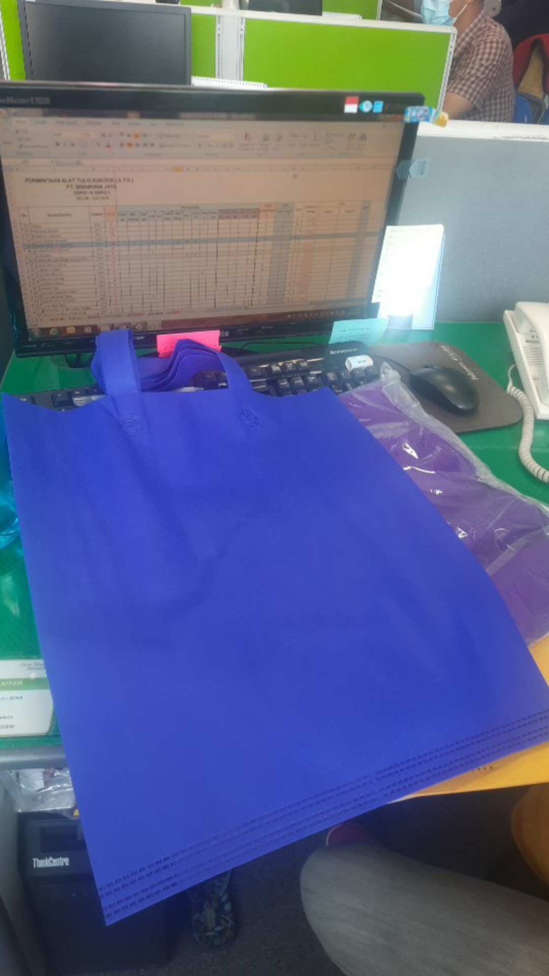 Kantong Belanja/kantong Belanja Kain/kantong Belanja Murah/tas Belanja/tas Spunbound