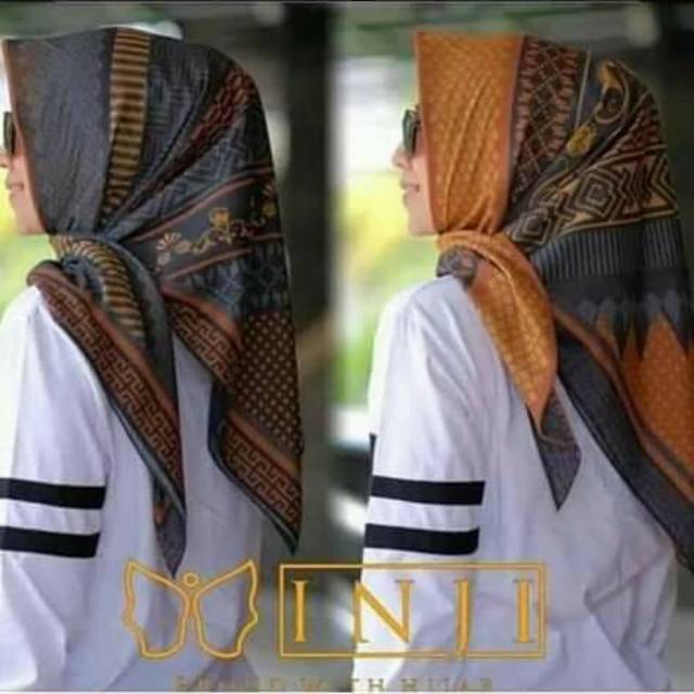 Kerudung deenay kw motif batik