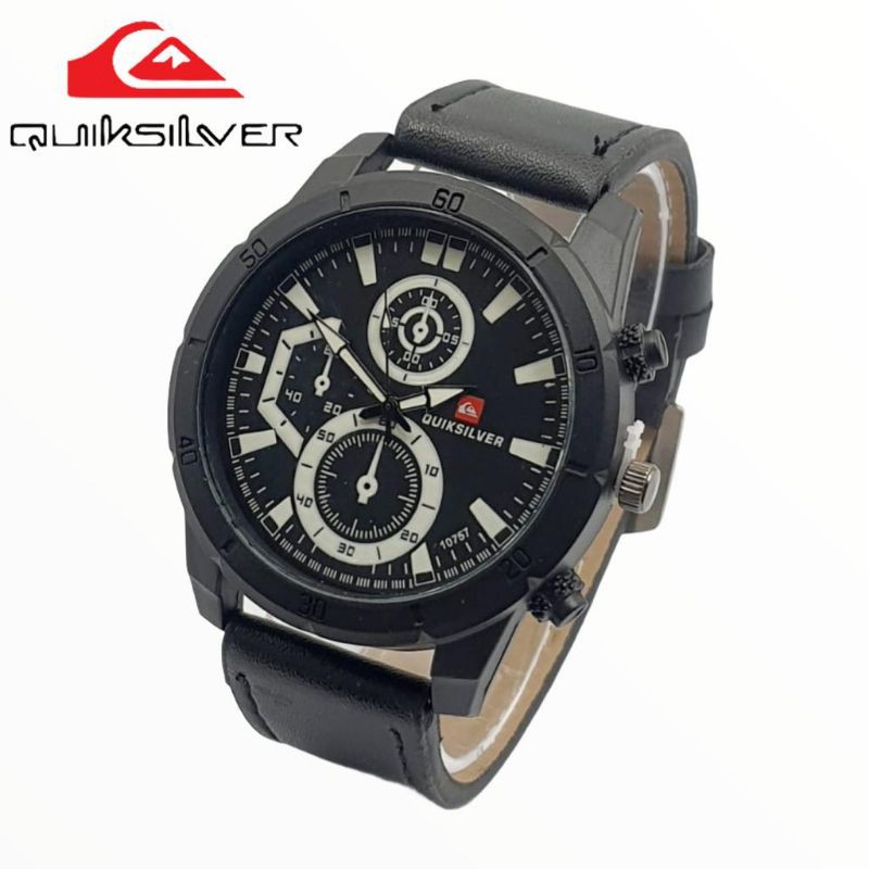 JAM TANGAN PRIA QUICK SILVER ANALOG KULIT SPORT