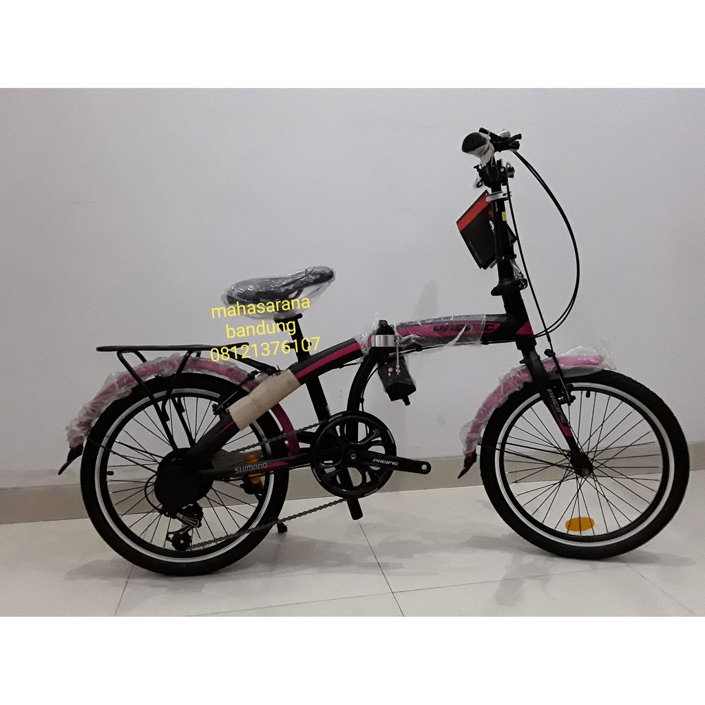 Sepeda Lipat Pacific 2980 RX-V 20″ Black Pink
