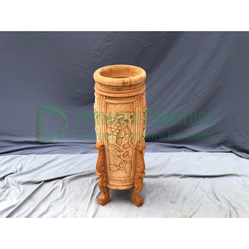 GUCI TEMPAT PAYUNG KAYU MAHONI GUCI UKIR GUCI DEKORASI RUANG TAMU TERMURAH