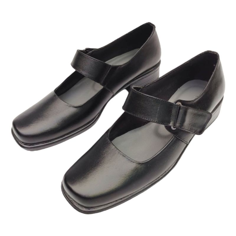 Sepatu Pantofel Paskibra Wanita Kulit Asli Jumbo Big Size