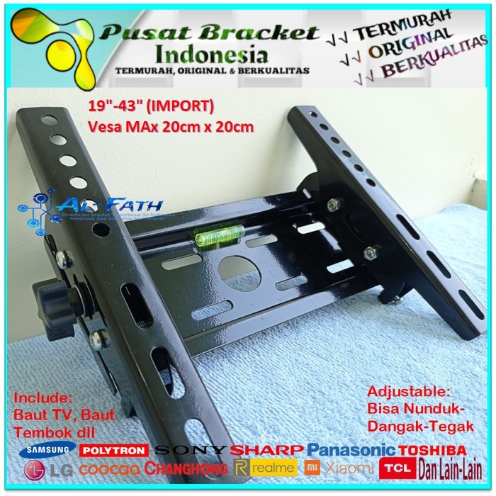 Bracket TV TCL 19 s/d 43 inch IMPORT QUALITY Garansi 100% cocok