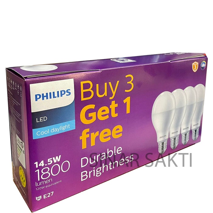 Philips Lampu Led MultiPack 14,5w Lampu Bohlam Paket 14,5w 14,5 Watt Philips