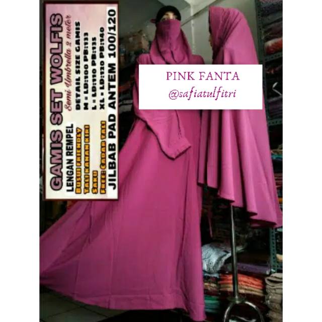 Gamis Wolfis Polos set Cadar